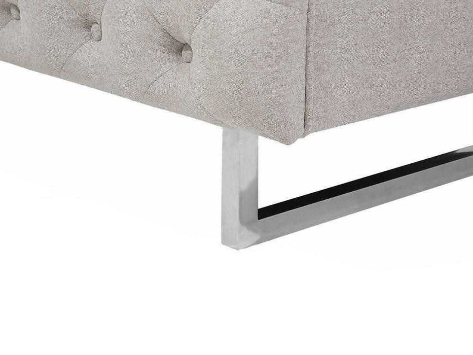 Canapea cu 3 locuri din țesătură bej, Beliani