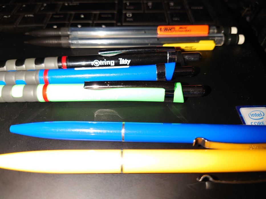 rotring, Schneider, Bic