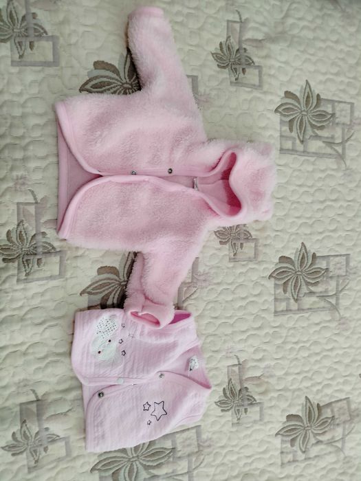 Бебешко пухено яке 62 + елече