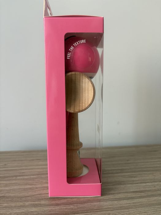 Kendama krom pop noua,grip sticky clear,pink
