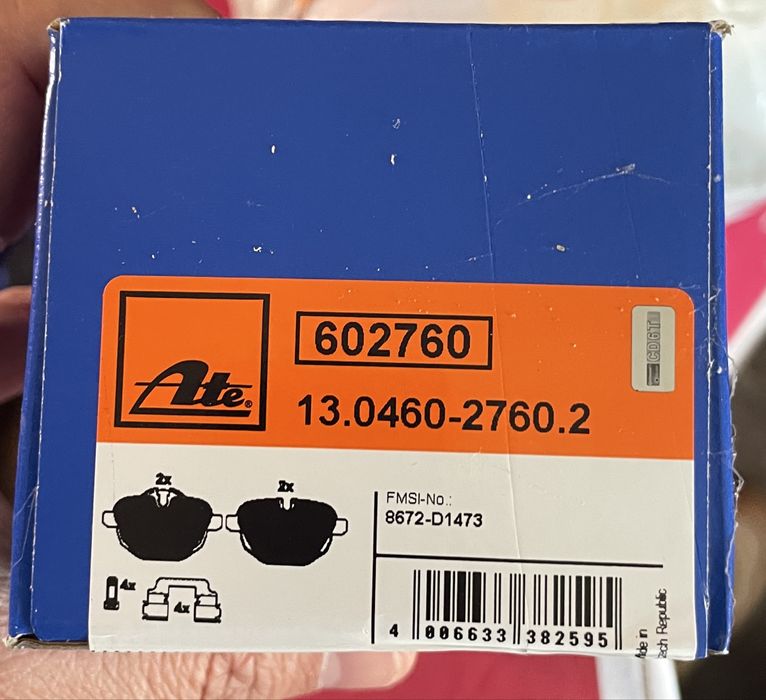 Discuri si placute frana spate ATE, placute frana fata Bmrebo Bmw F10