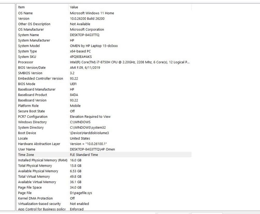 HP OMEN 15, геймърски лаптоп в отлично състояние