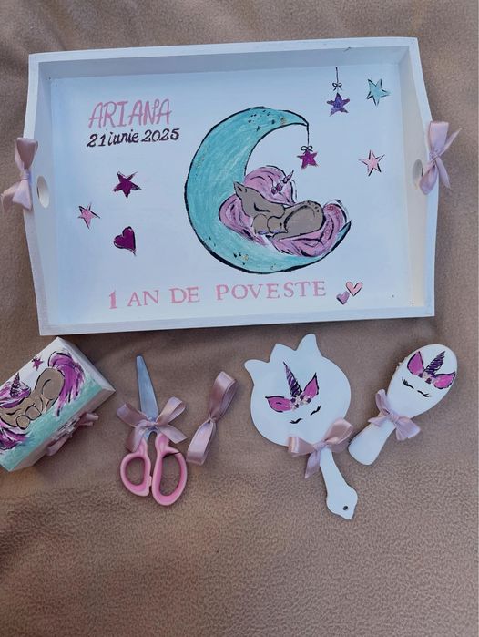 Lumanare botez/trusou botez/cutie trusou/cadou babyshower/tavita mot