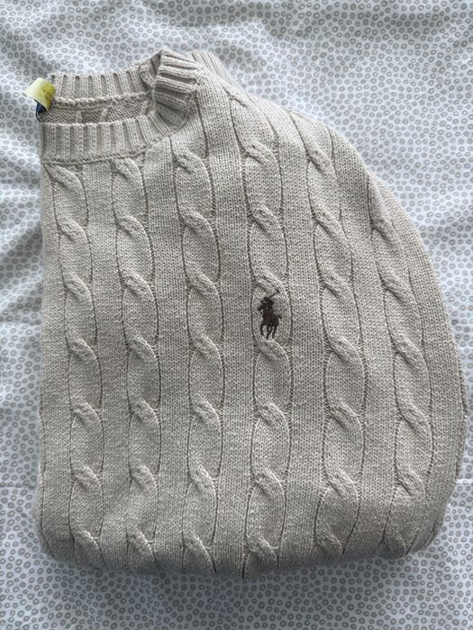 Pulover bej Polo Ralph Lauren blue label