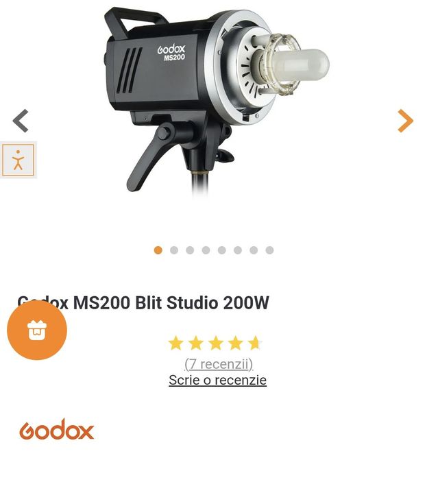 Blitz godox MS200, impecabil