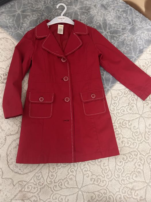 плащ красный детский