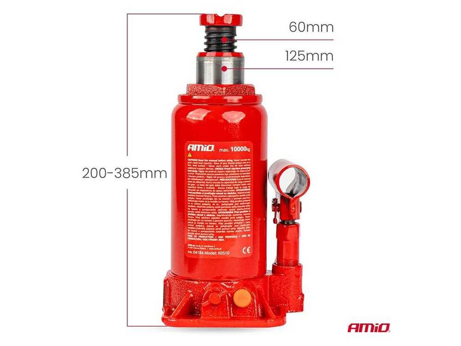 Крик тип бутилка AMIO 10Т червен