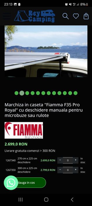 Cort Auto Maggiolina Airlander Plus X-Large + Marchiza Fiamma F35 PRO