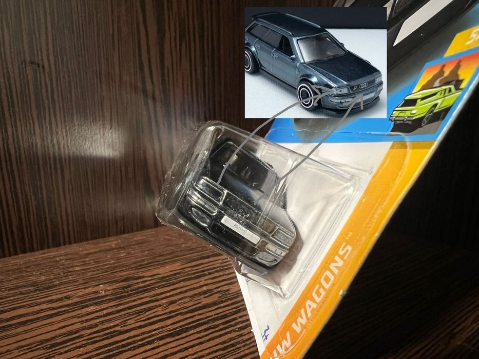 Hot Wheels 1/64 Super Treasure Hunt '94 Audi Avant RS2 #5/5 - Noir - NEUF