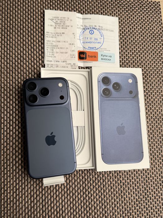 НОВ! *ЛИЗИНГ* iPhone 17 Pro 256Gb Deep Blue 24М ГАРАНЦИЯ