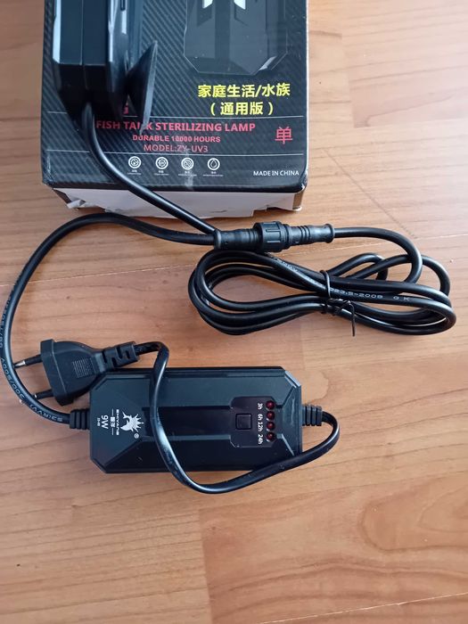 Lampa UV de 9vati acvariu, noua