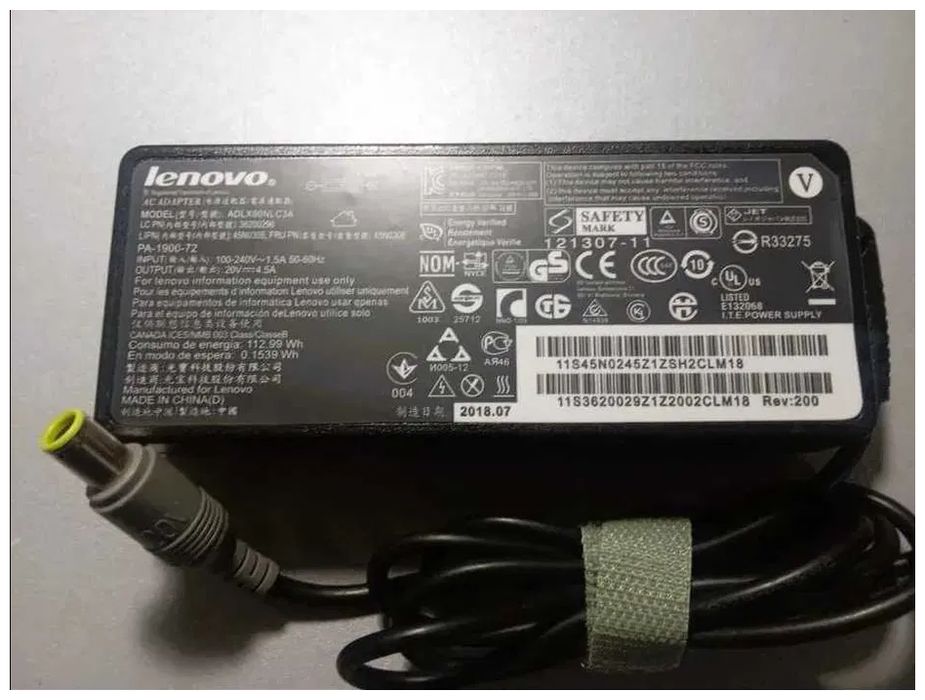 от Lenovo зарядка блок питания