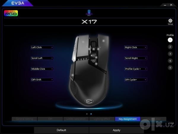 Игровая Мышь EVGA X17 8000Hz