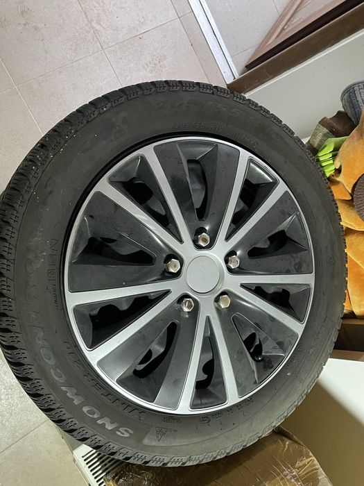 Roti jante anvelope vw 5x112 205/65/r16 iarna aproape noi prielli m+s