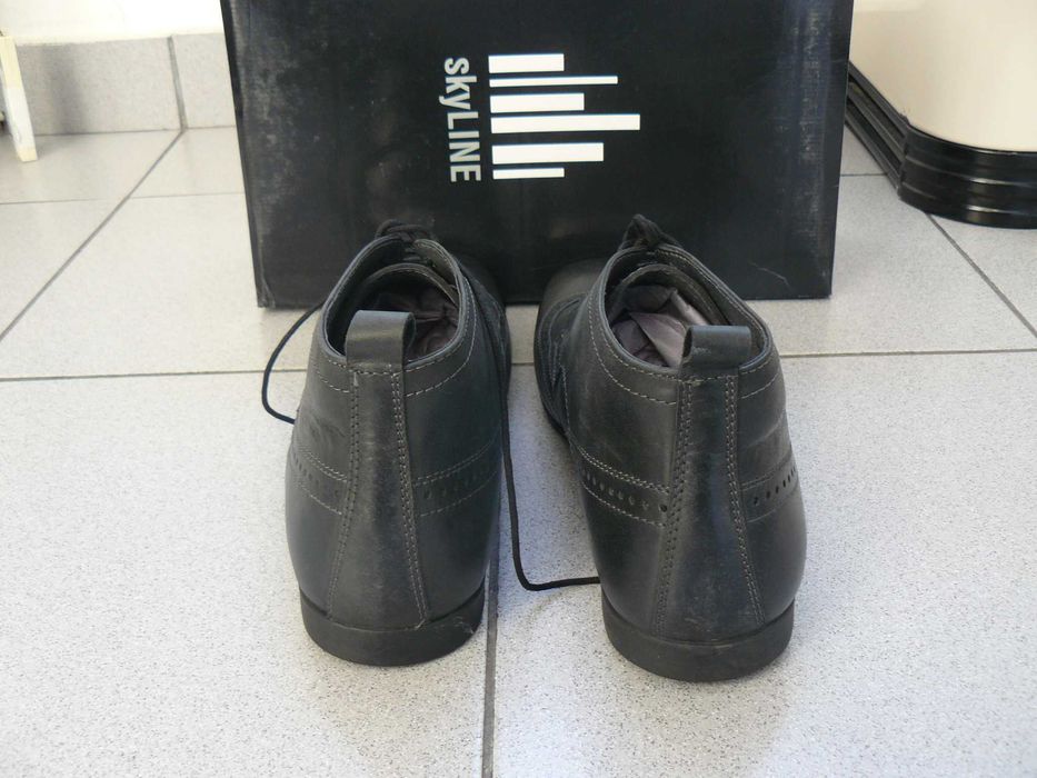 Pantofi/Ghete Barbati SKY LINE Piele Naturala,Marime 43,Negri, Austria