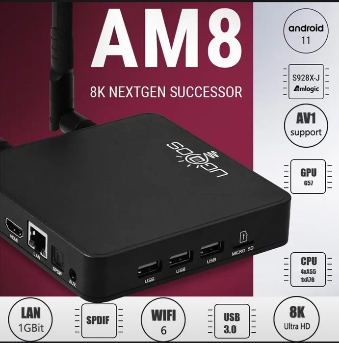Ugoos AM 8 android smart TV box