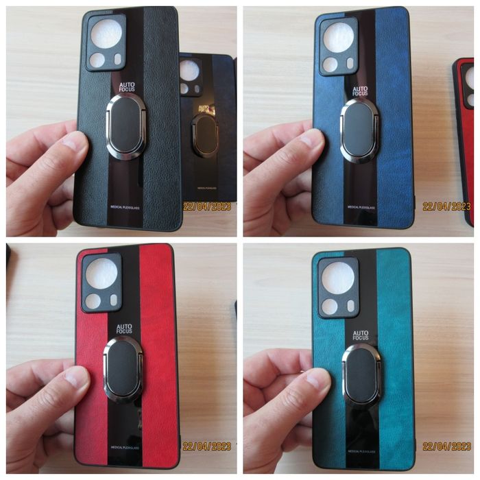 Xiaomi 13T Pro / 13 Lite / 13 / 13 Pro / PORSCHE кожен кейс с пръстен