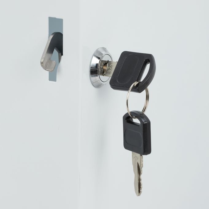 Шкаф за медицински материали от първа помощ с 11 отделения и ключалка