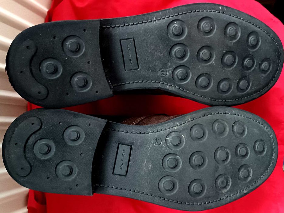 Ghete chukka din piele naturala intoarsă mărimea 44 made in ITALY