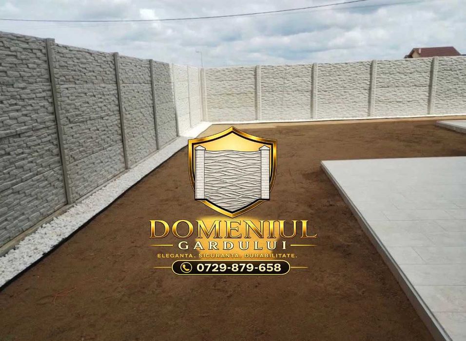 Gard din placi si Garduri de beton