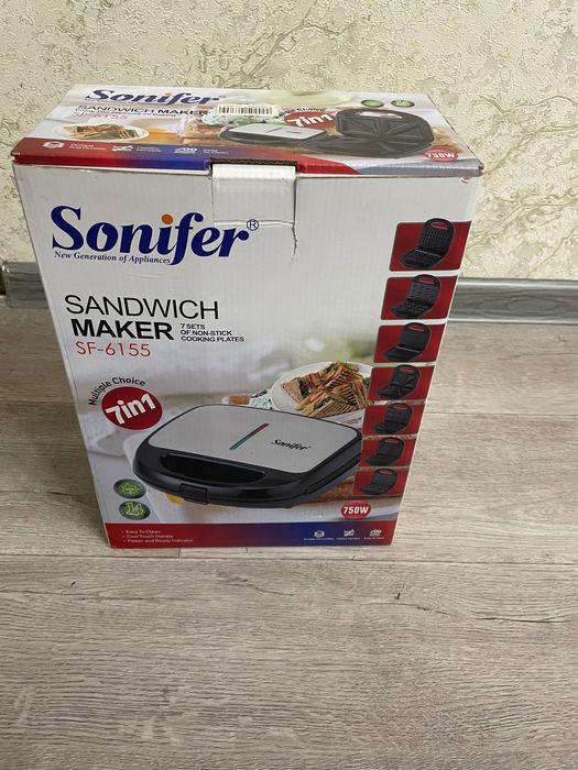 Тостер 7в1 вафельница