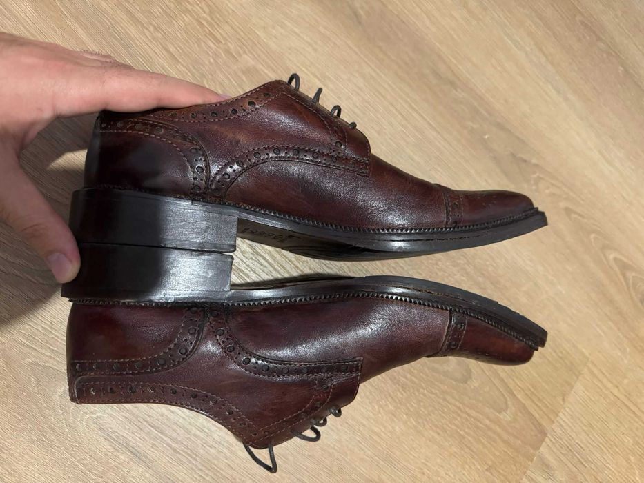 Pantofi barbatesti din piele Da Vinci, marimea 42, Made in Italy