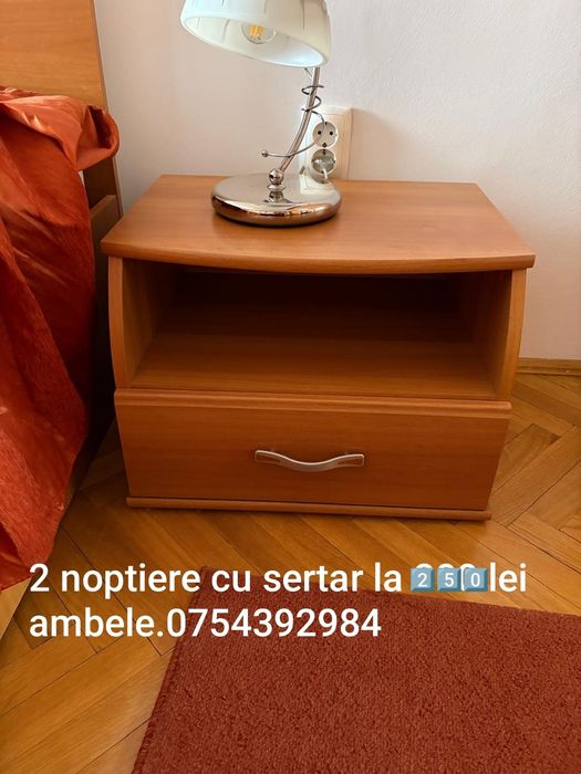 Comodă masă cu scaune noptiere măsuță