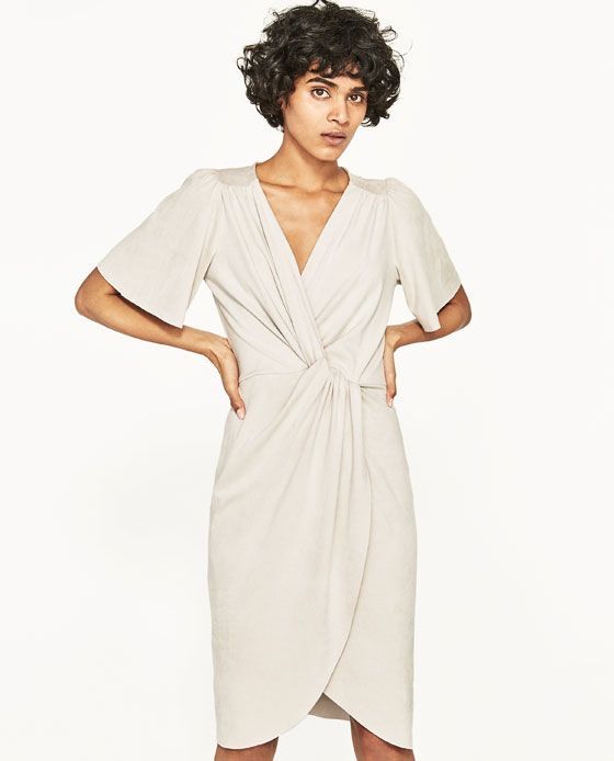 Кадифена рокля Zara