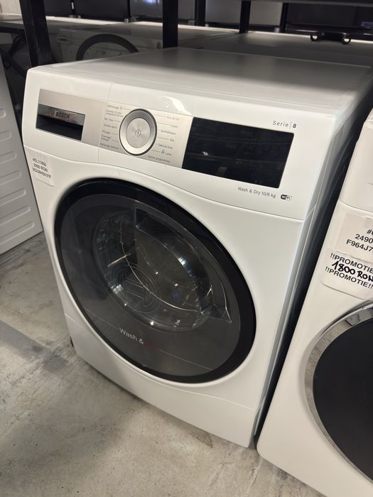 Mașină de spălat rufe 10kg  cu uscător 6 kg  Bosch WDU8H501FF cu factura si garantie