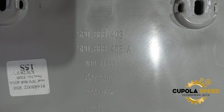 Consola plafon cu monitor TV 5P0868403 Seat Altea 1 XL [2006 - 2009]