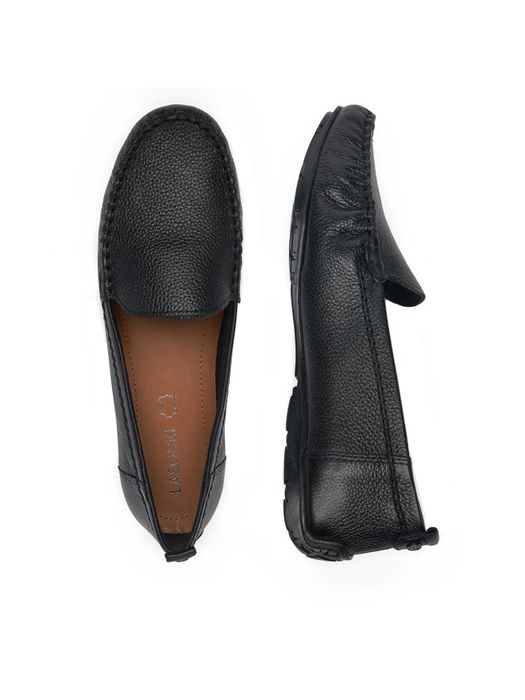 Нови дамски мокасини от естествена кожа Lasocki, номер 39, цвят черен