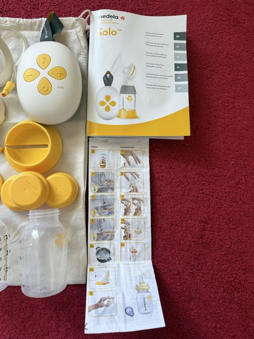 Електрическа помпа за кърма Medela Solo + подарък ръчна помпа Lorelli