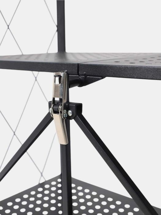 Напольный металлический стеллаж на колесиках, для кухни, 3/4/5 полок