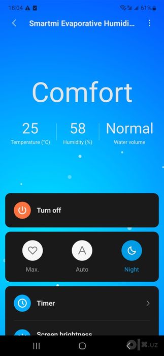 Увлажнитель воздуха Xiaomi, 5 л, на 40-50 кв м.
