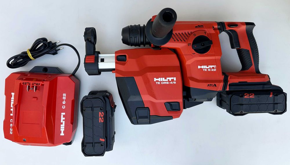 Hilti TE 6-22 + TE DRS-4/6 - Безчетков перфоратор с прахоуловител 2025