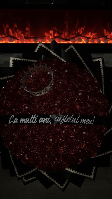 Buchet 101 Trandafiri Din Satin