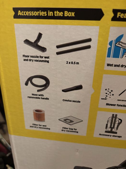 Aspirator Karcher WD3 profesional casă/garaj/auto + blender  Electrolux