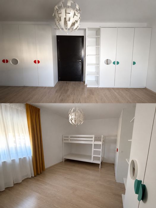 Mobilier cameră copii la comandă + pat supraetajat IKEA – stare foarte bună
