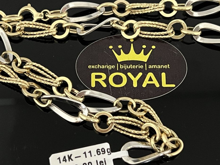 Bijuteria Royal CB ; Lant aur 14k 585  11,69 gr