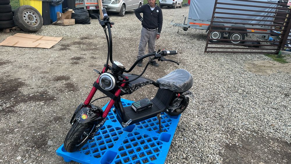 Scuter Electric, SHANSU CHOPPER, 20A, 60 V, 1500W, FARA PERMIS -16 ANI