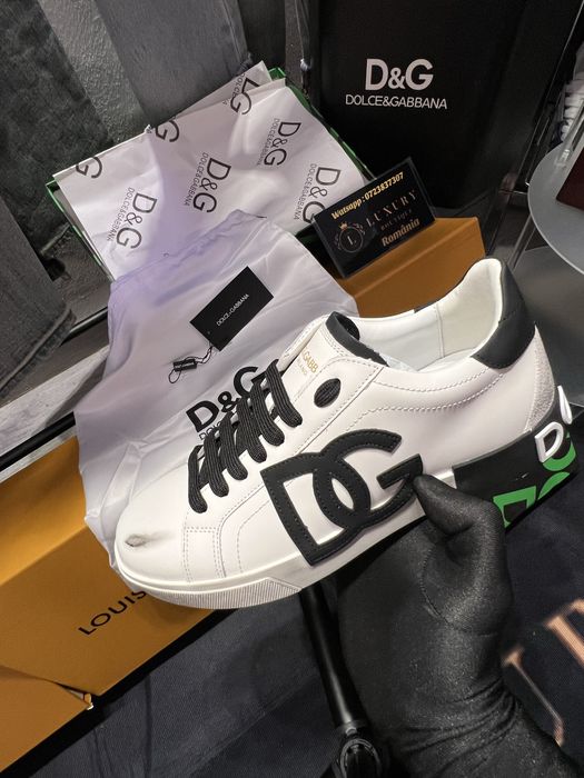 Adidasi Dolce Gabbana , piele , calitate Premium ! Reducere !