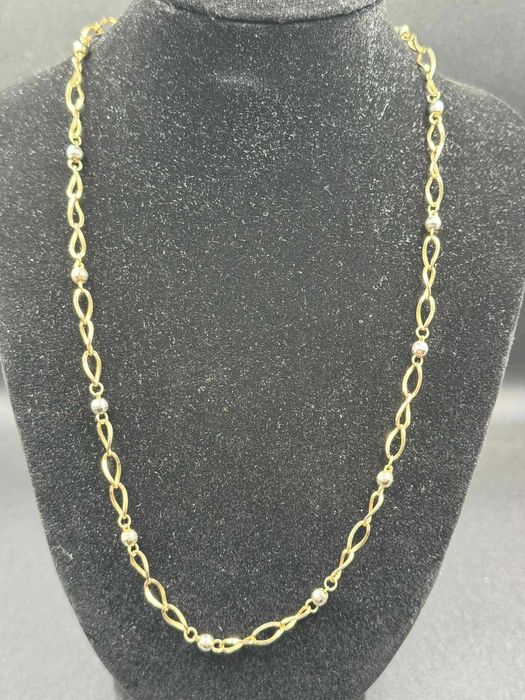 Hope Amanet P5-Lant din aur galben cu alb 14K-585 ,4.61 Gr