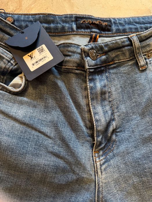 Louis Vuitton-Оригинални мъжки чисто нови дънки Л размер/52