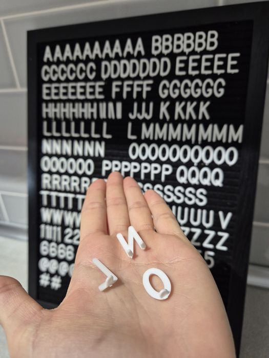 Tablou IKEA cu litere, cifre si simboluri