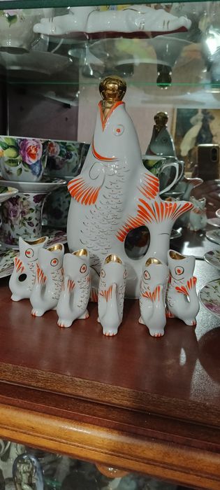 Графин "Рыба с рыбешками".
