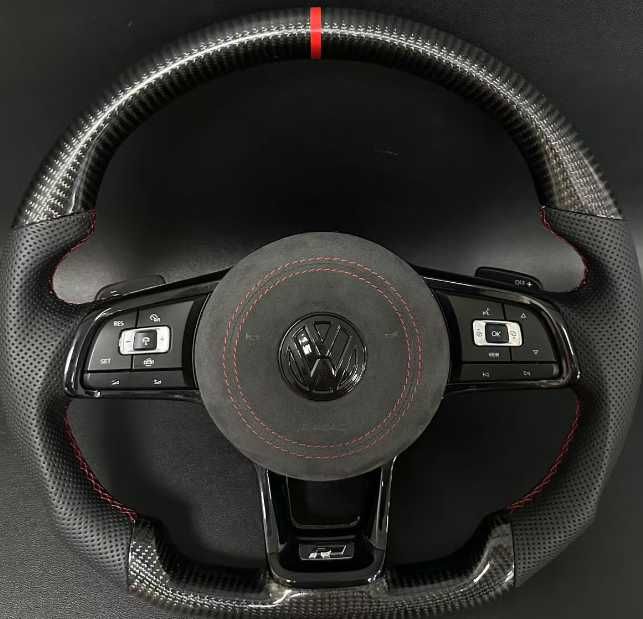 Volan BMW M Tesit /Plat cu Padele si piele Nappa , airbag Original  Seria F si E