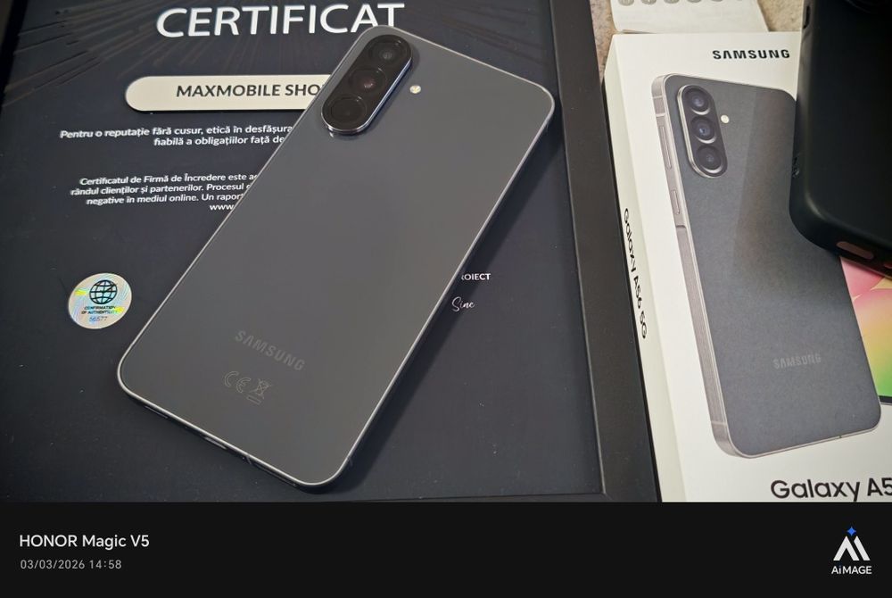 Samsung Galaxy A56 -5G / 128 GB / 8 GB RAM Black / Garanție