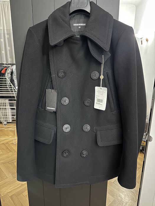 Palton scurt negru Dsquared2 (marimea 50)