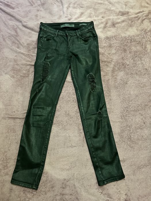 джинсы под кожу Guess