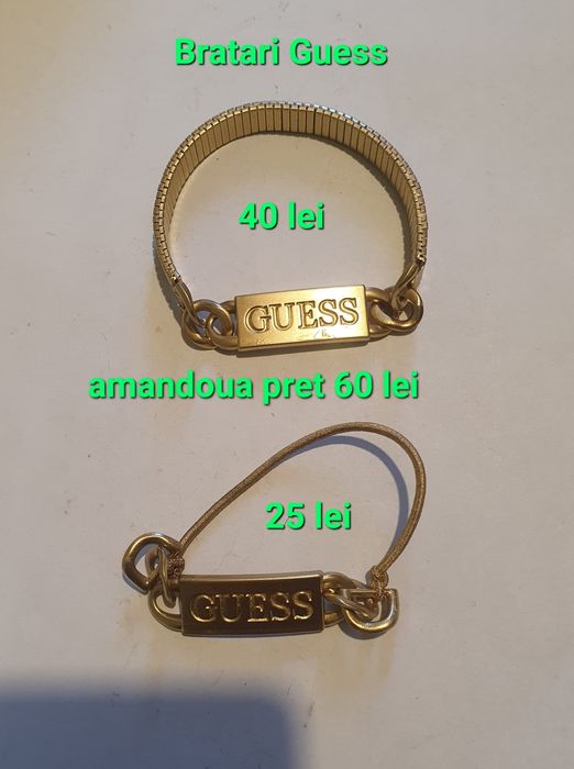 Bratari Guess inox gold